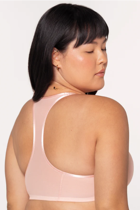 Selena Mesh Front-Close Racerback Unlined Bra