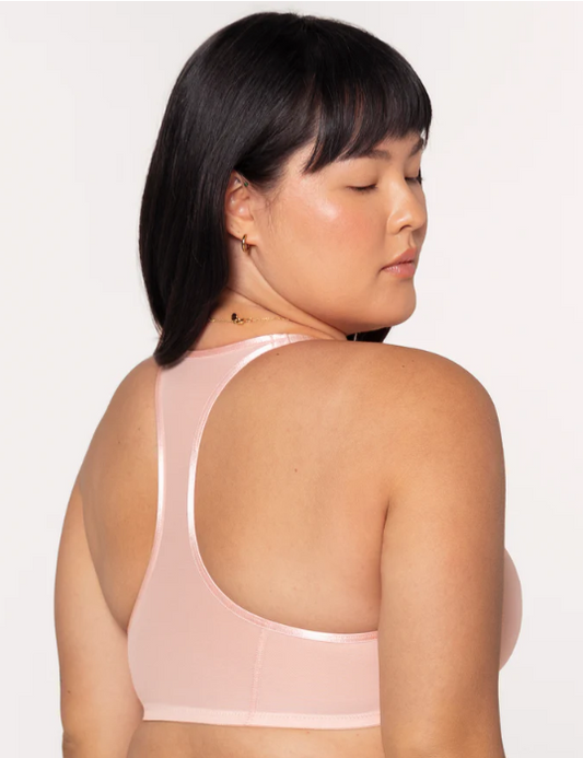 Selena Mesh Front-Close Racerback Unlined Bra