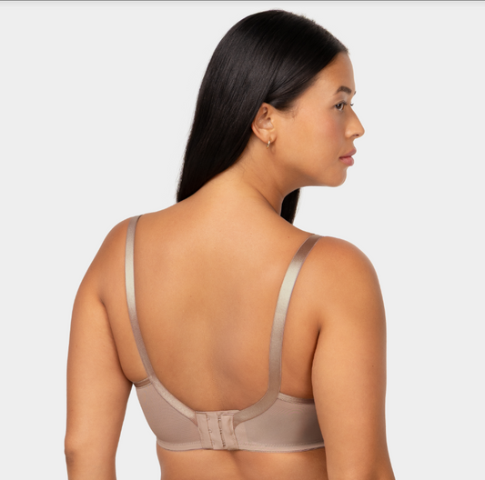 Halle Unlined Mesh Full Coverage Underwire Bra