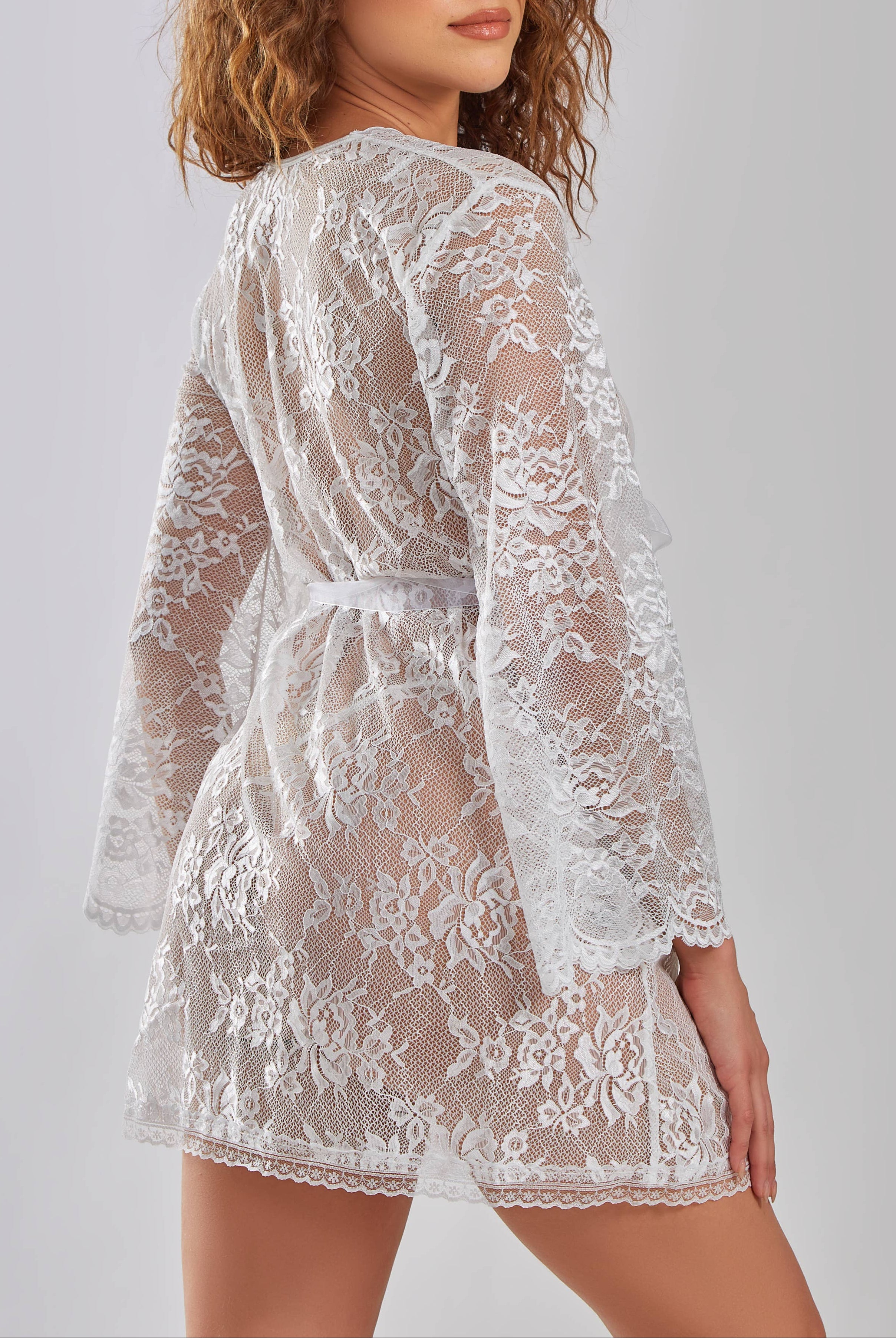 Willow Soft Lace Floral Robe