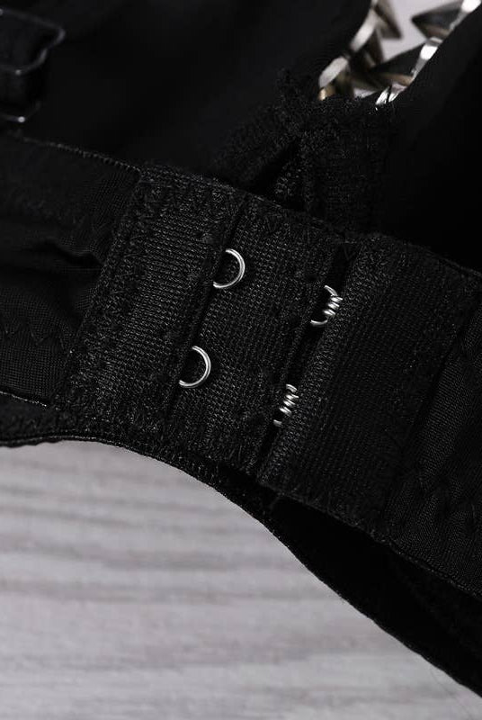 Sexy Punk Rivet Bra