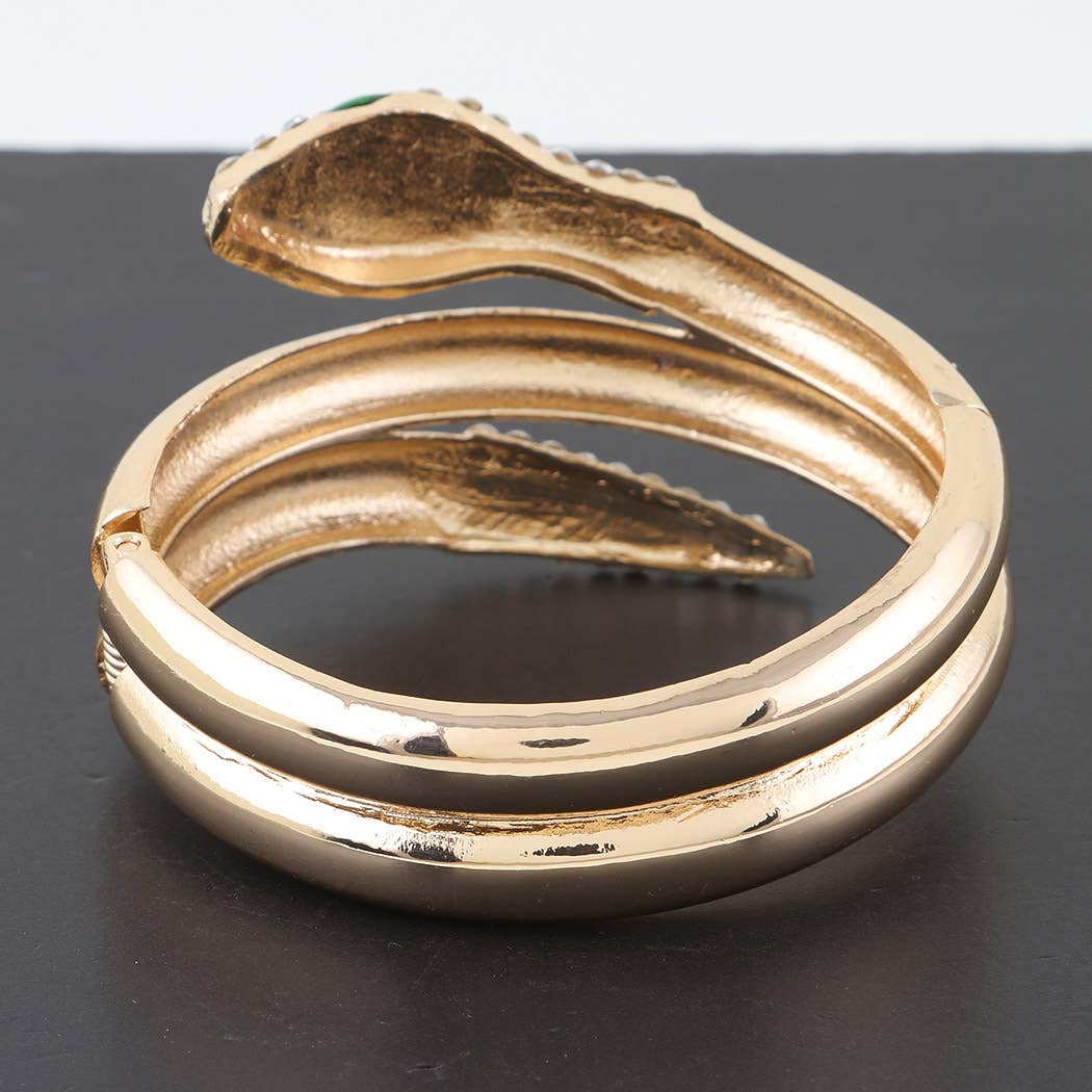 Bejeweled Serpent Cuff