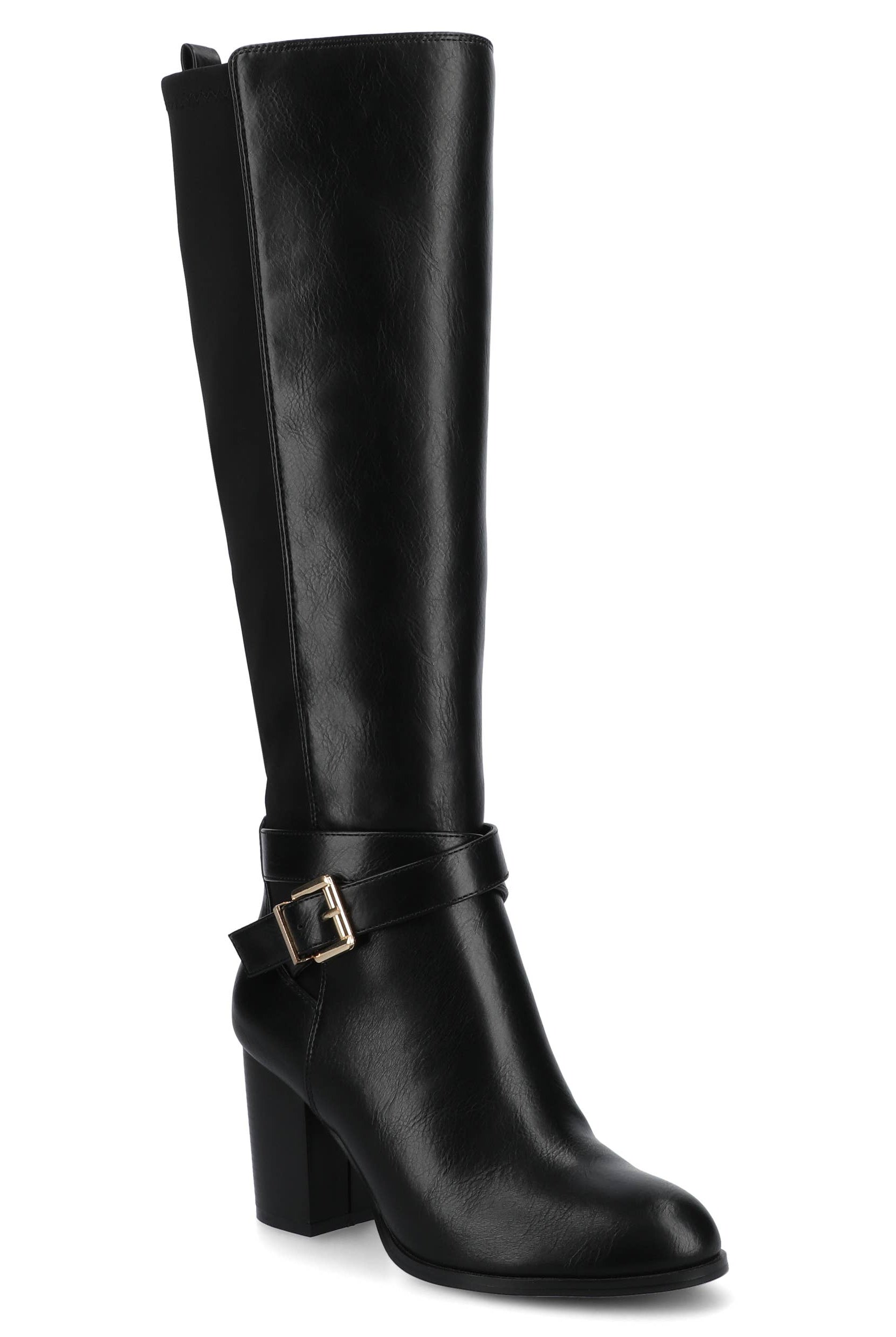 Journee Womens Avalonn Knee High Extra Wide-Calf Dress Boots