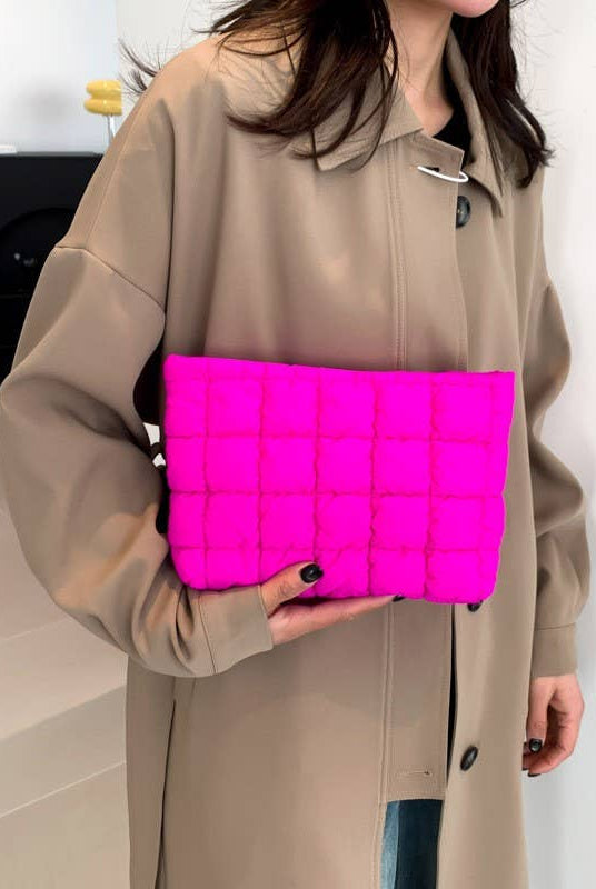 Quilted Makeup Pouch