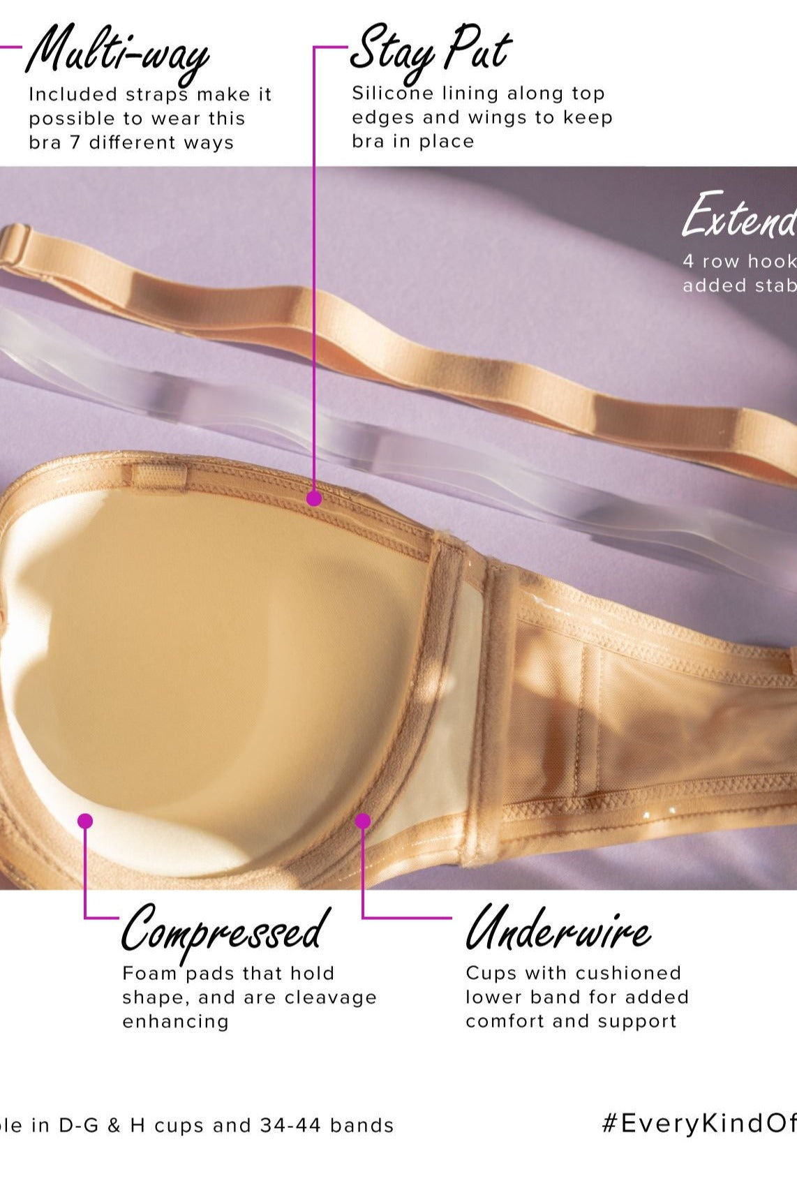 CoCo Convertible Strapless Bra
