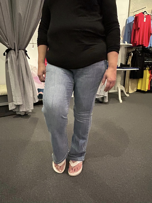 Judy Blue Mid Rise "Washed" Bootcut