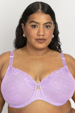 Mia Unlined Mesh Full Coverage Underwire Bra