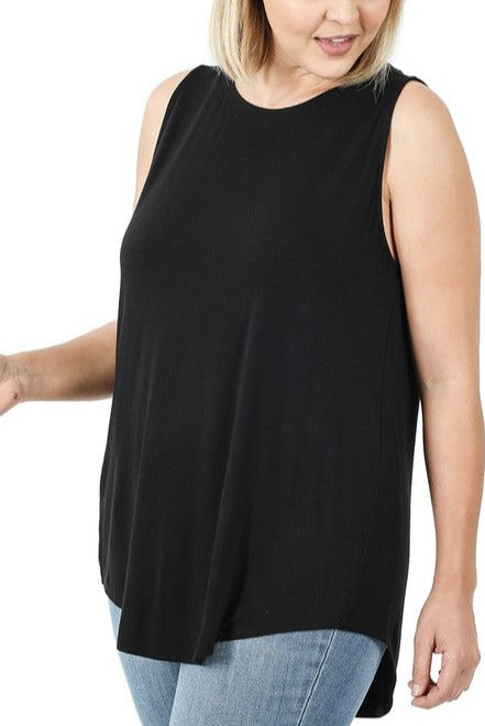 LUXE Round Neck sleeveless top