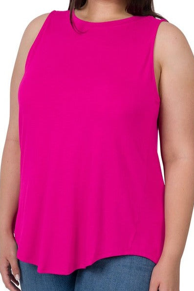 LUXE Round Neck sleeveless top