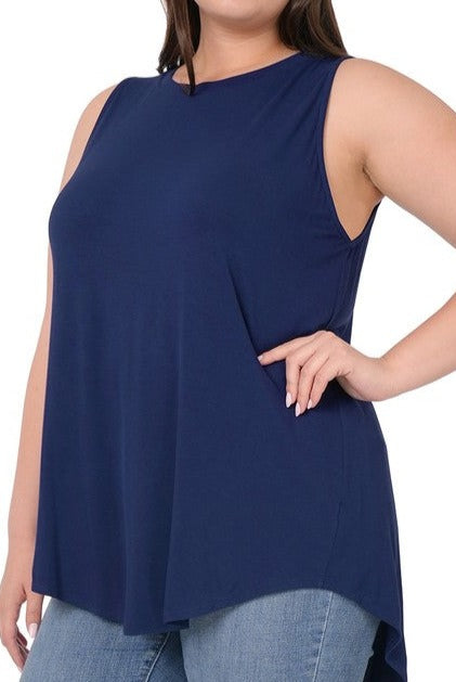LUXE Round Neck sleeveless top