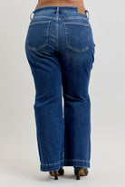 Judy Blue HW Dark Wash Trouser Flare