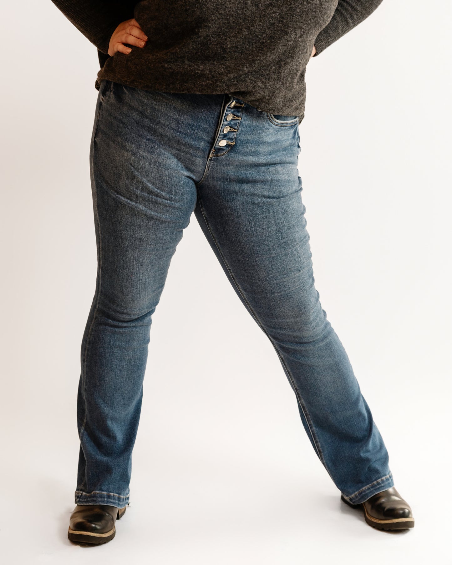 32" RFM High Rise Button Fly Bootcut