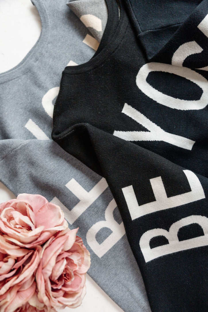 Be Your Self Cropped Sweater