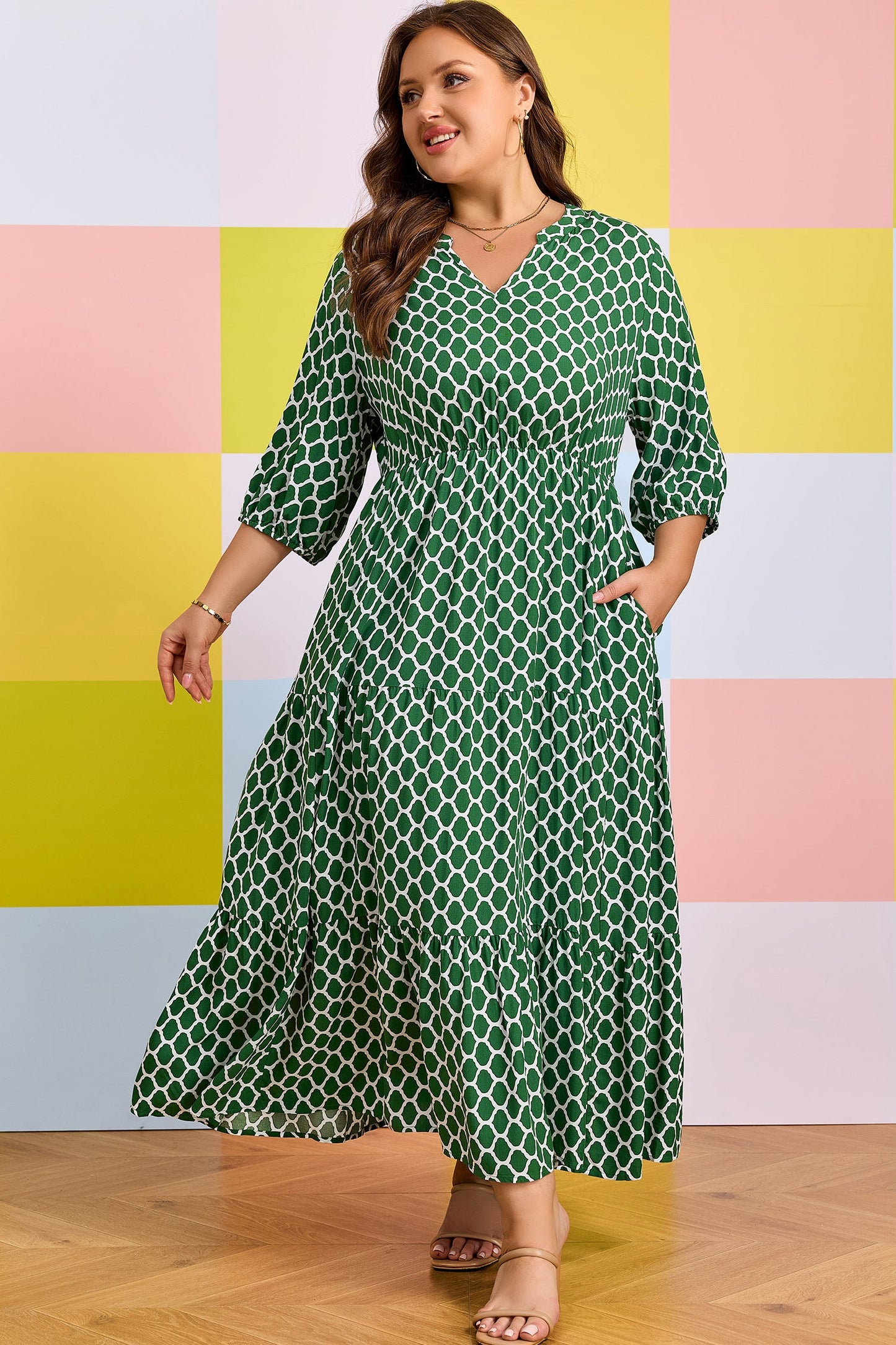 Joanie Ruffle Hem Dress