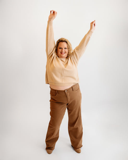 32" RFM HR Dyed Frayed Wide Leg