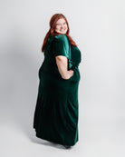 Velvet Dolman Sleeve Gown