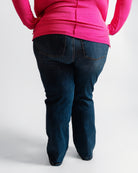 32" Judy Blue HW Tummy Control Medium Wash Straight