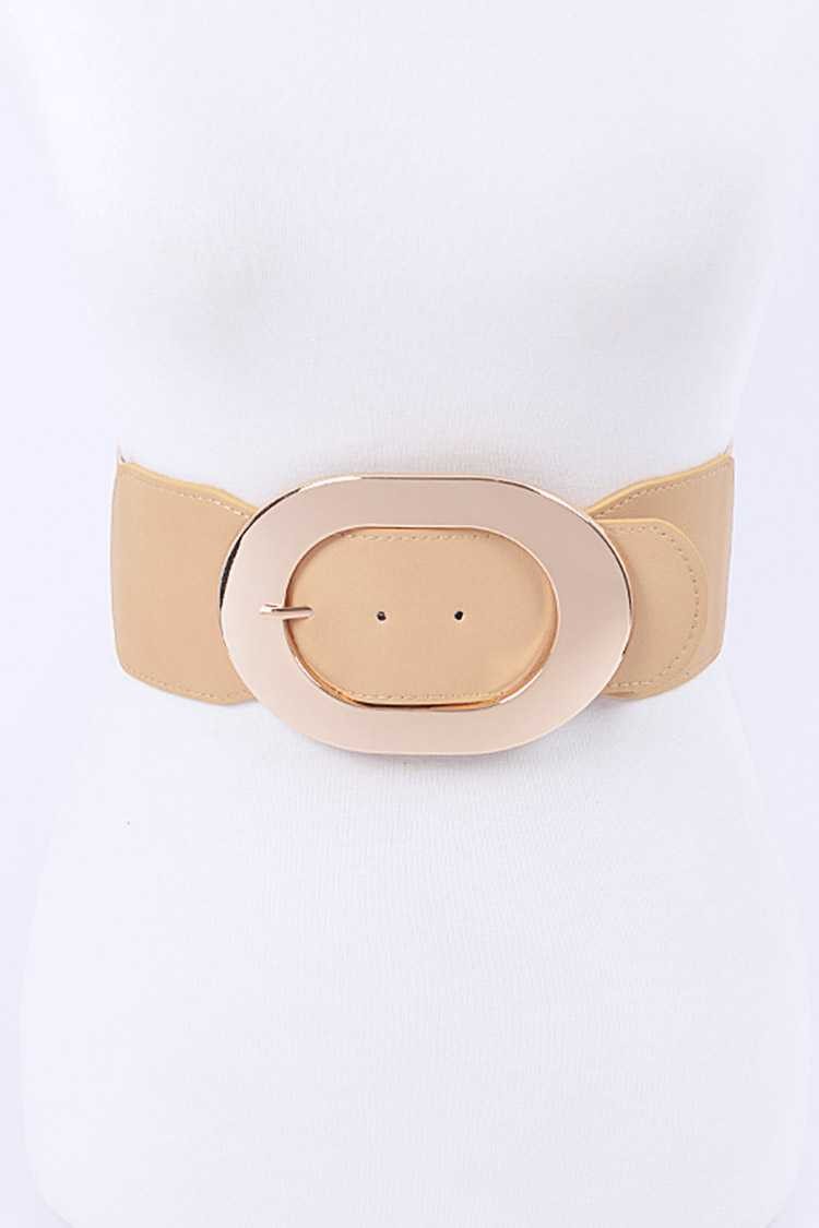 Oval Buckle Plus Size Belt