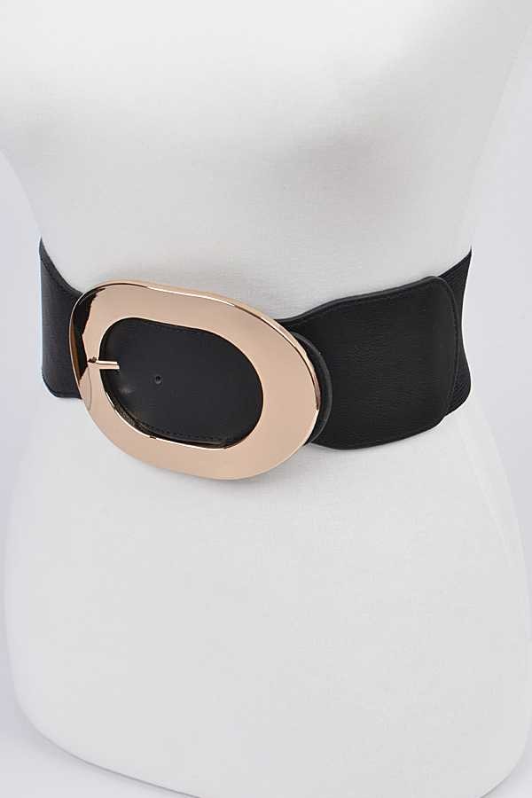 Oval Buckle Plus Size Belt