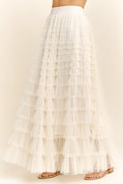 Cascade Tulle Mesh Skirt