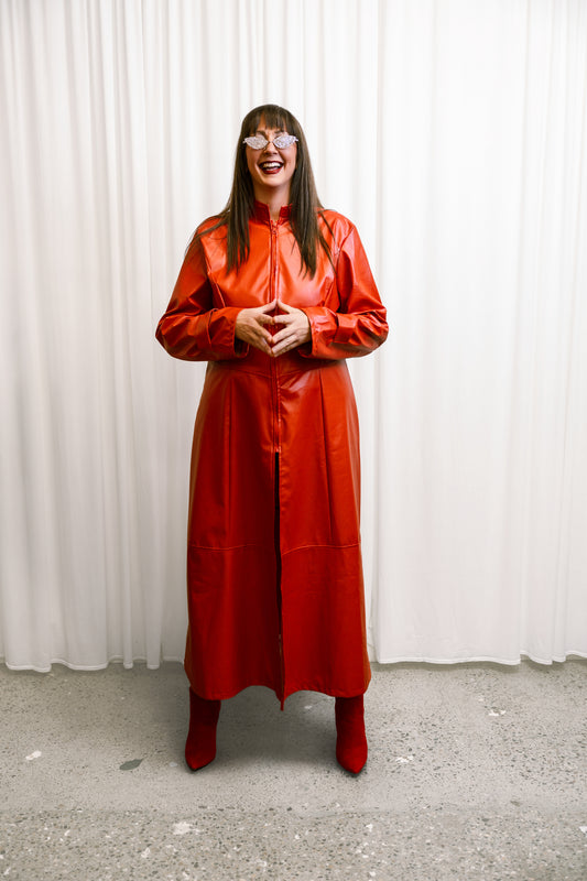 Red Trench Coat