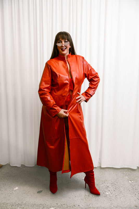Red Trench Coat