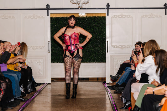 Lavish Clear Pink Overbust Corset