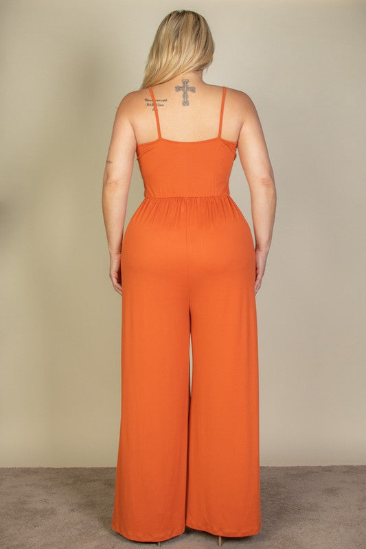 Wide Leg Jersey Romper