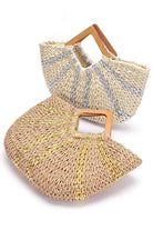 Metallic Straw Clutch