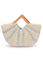 Metallic Straw Clutch