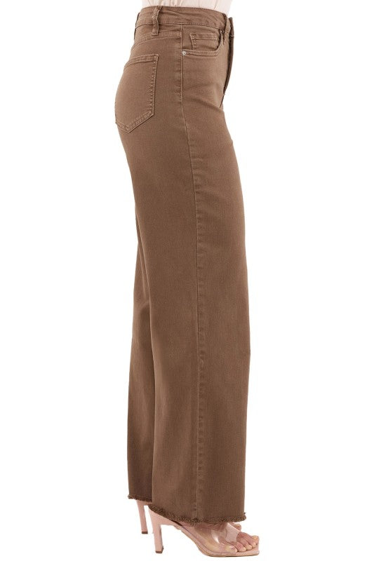 32" RFM HR Dyed Frayed Wide Leg