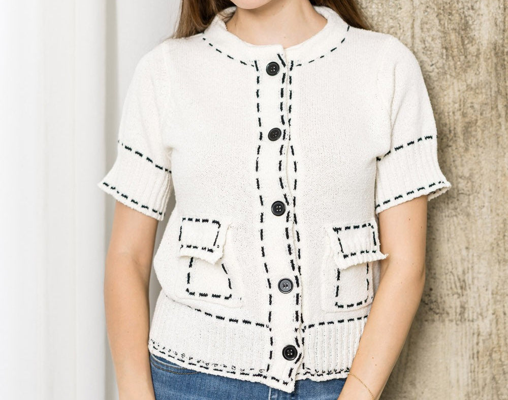 Sally Stitched Top