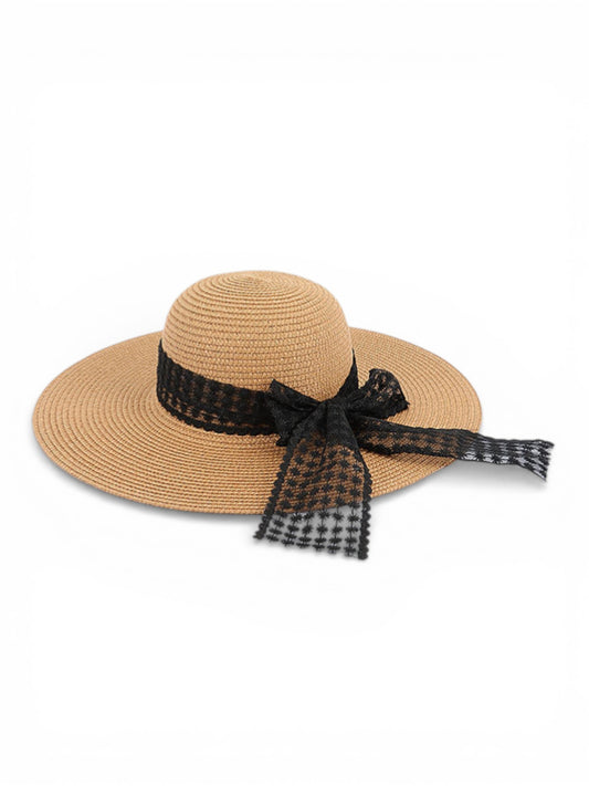 Lace Bow Beach Hat