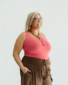 Smocked Waist Palazzo Pant
