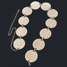 Textured Disc Gold Belt
