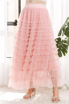 Cascade Tulle Mesh Skirt