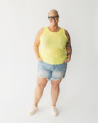 Light Wash Distressed Denim Shorts