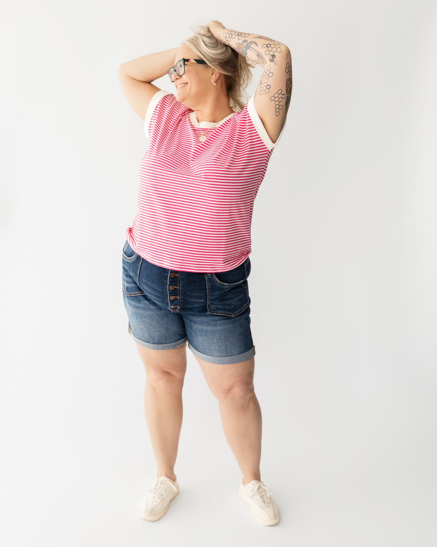 HR Patch Pocket Button Fly Shorts by Risen