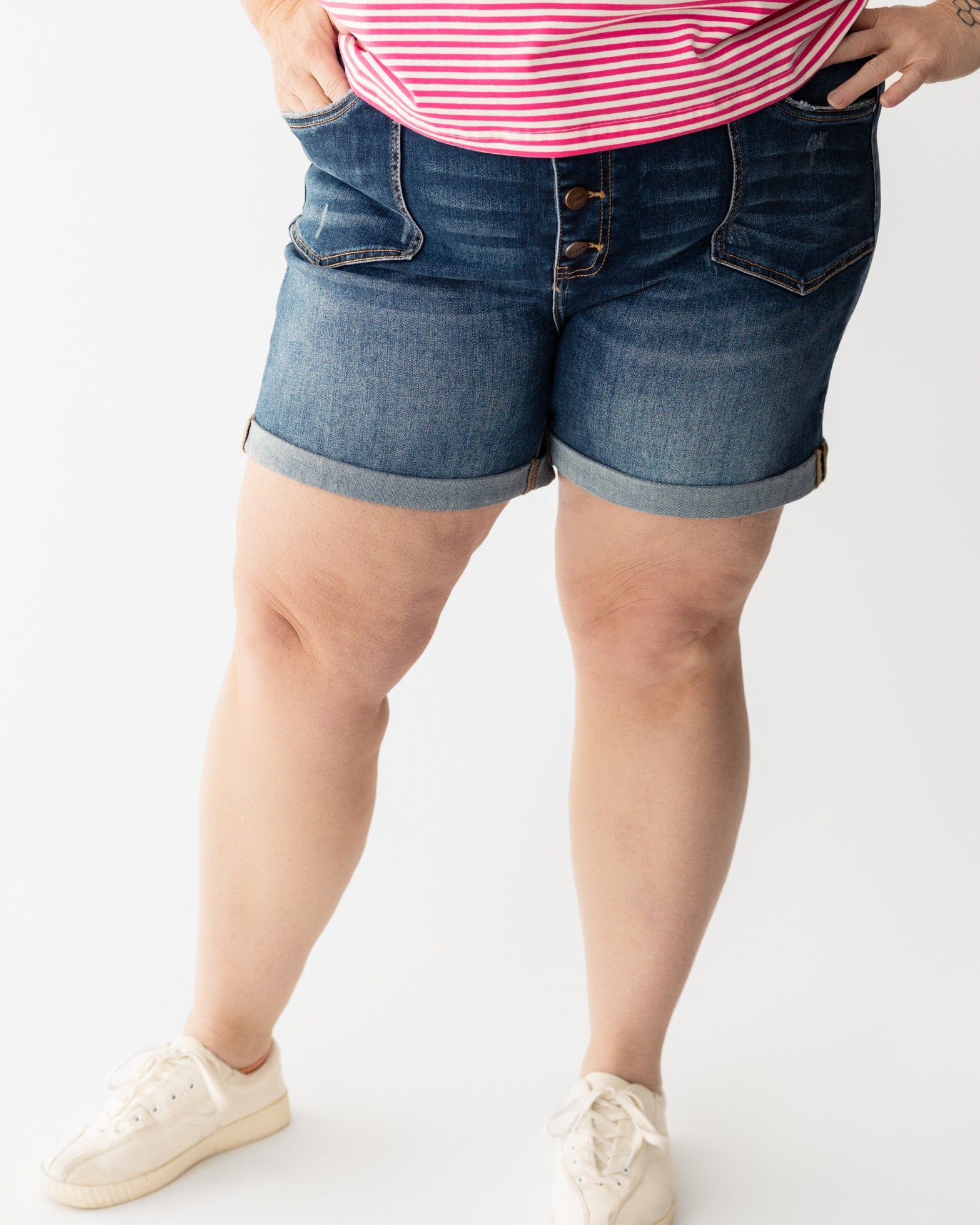 HR Patch Pocket Button Fly Shorts by Risen