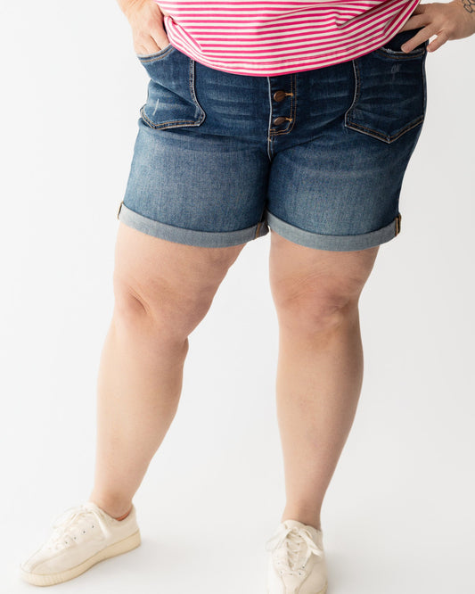 HR Patch Pocket Button Fly Shorts by Risen