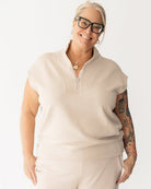 Modal V-Neck Short Sleeve Top