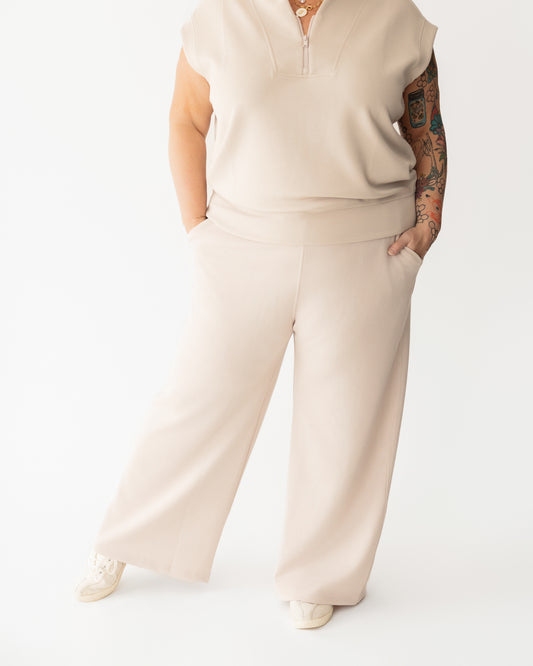 Modal Cropped Wide Pant