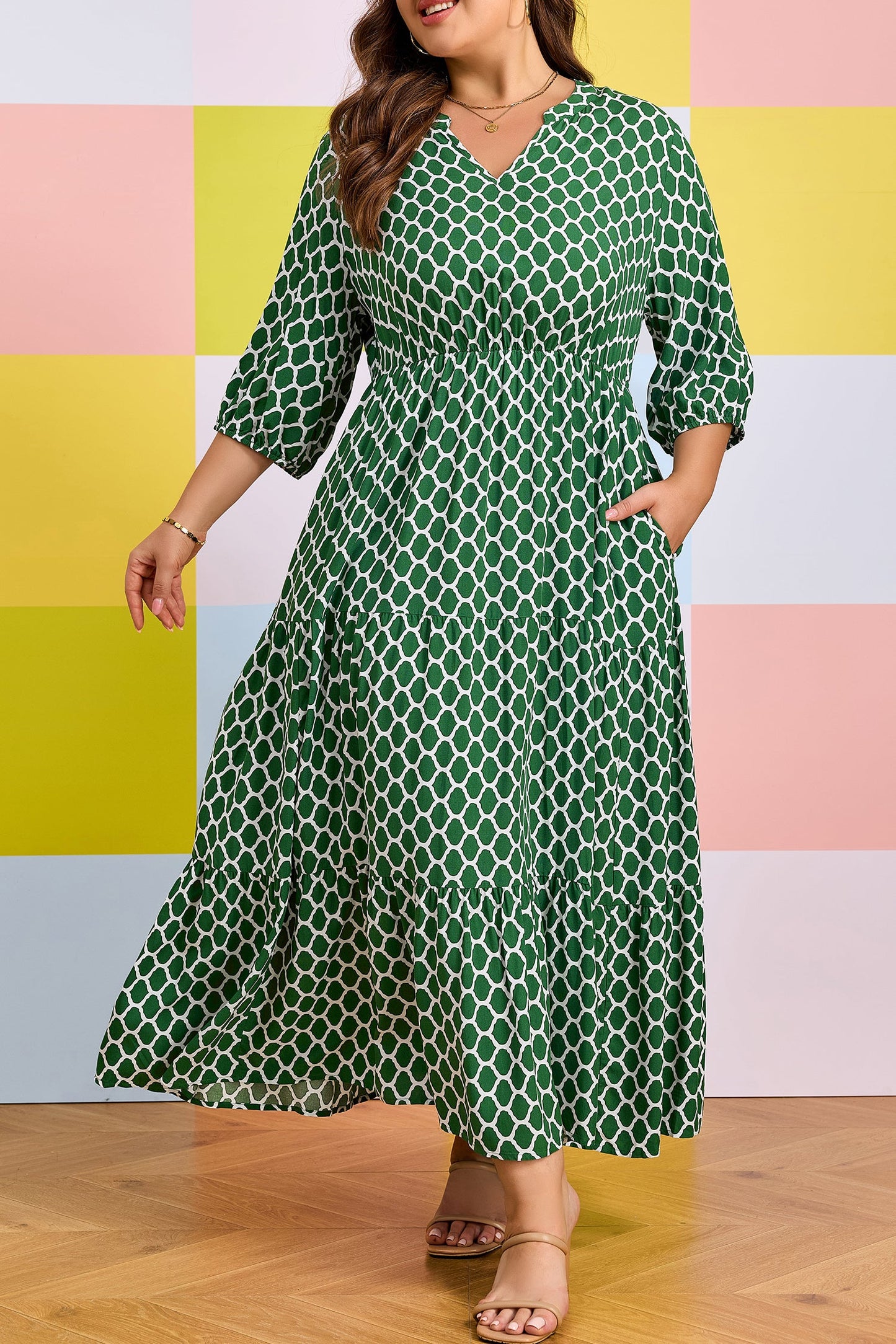 Joanie Ruffle Hem Dress