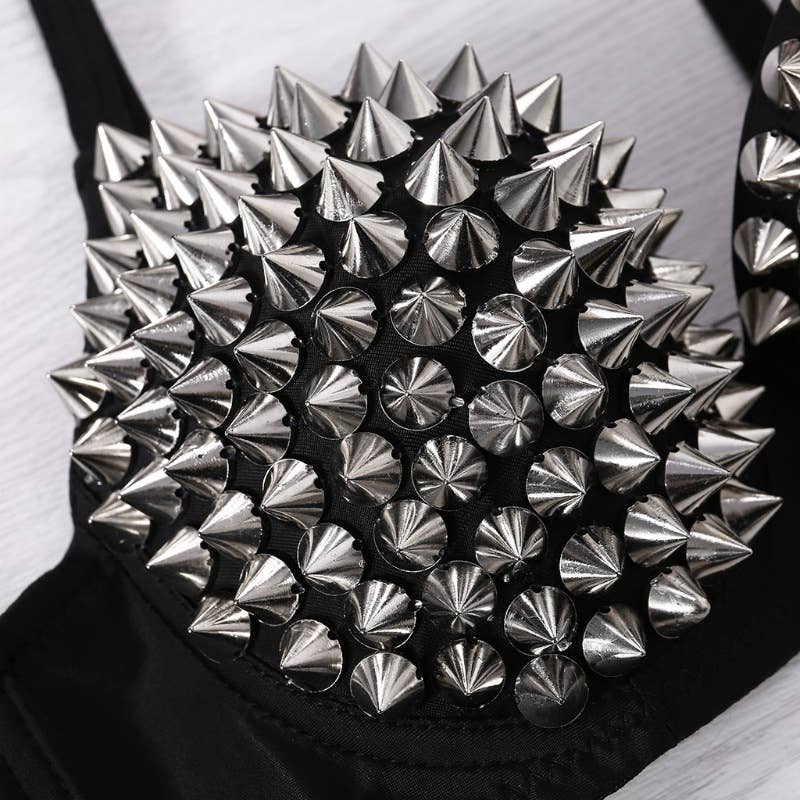 Sexy Punk Rivet Bra