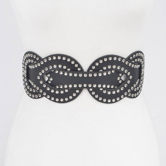 Studded Braid Belt