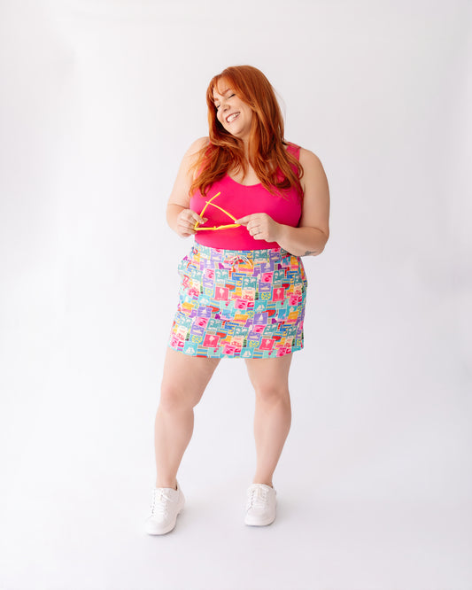 Postmarked in Paradise Skort