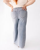 30" Judy Blue HW Drawstring Featherweight Palazzo
