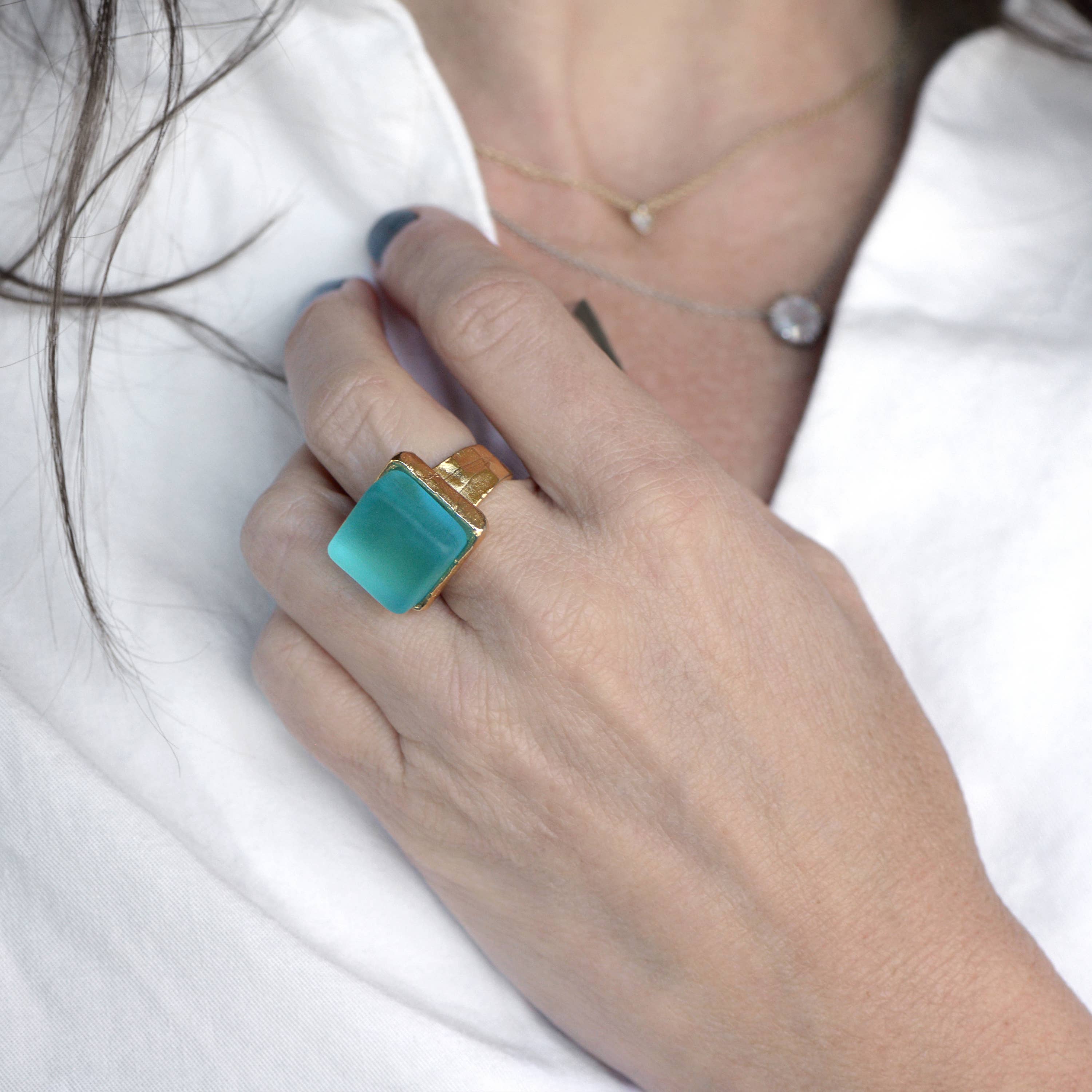 Bombay Glass Ring