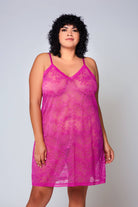 Stretchy Lace Chemise Dress