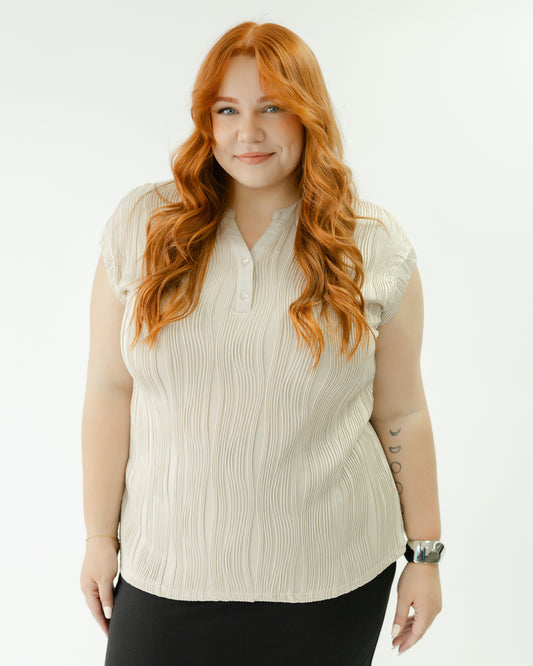 Cap Sleeve Shift Top